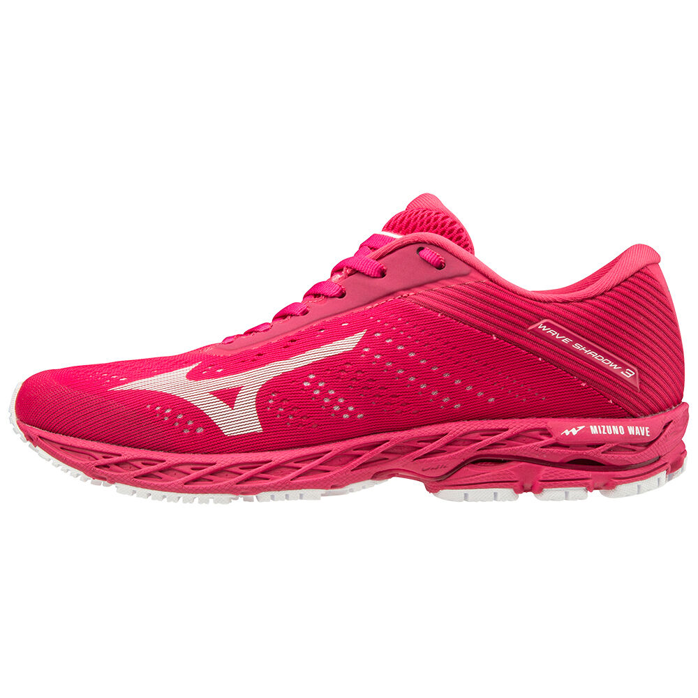 Mizuno WAVE SHADOW 3 Női Futócipő Rózsaszín Piros/Fehér NMG362905